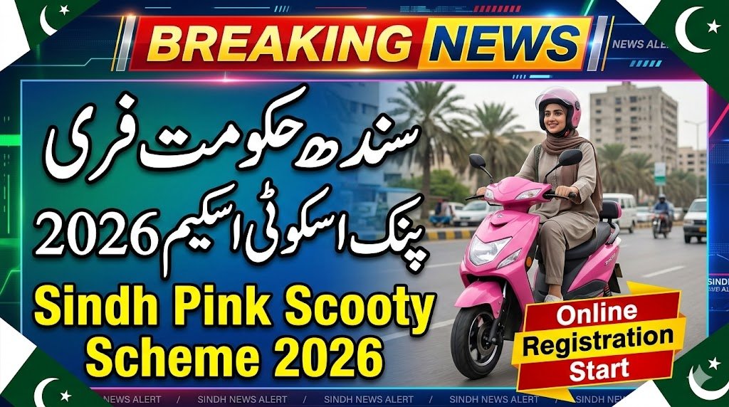 Sindh Govt Pink Scooty Scheme 2026 – Online Registration, Eligibility & Free Electric Scooters for Women